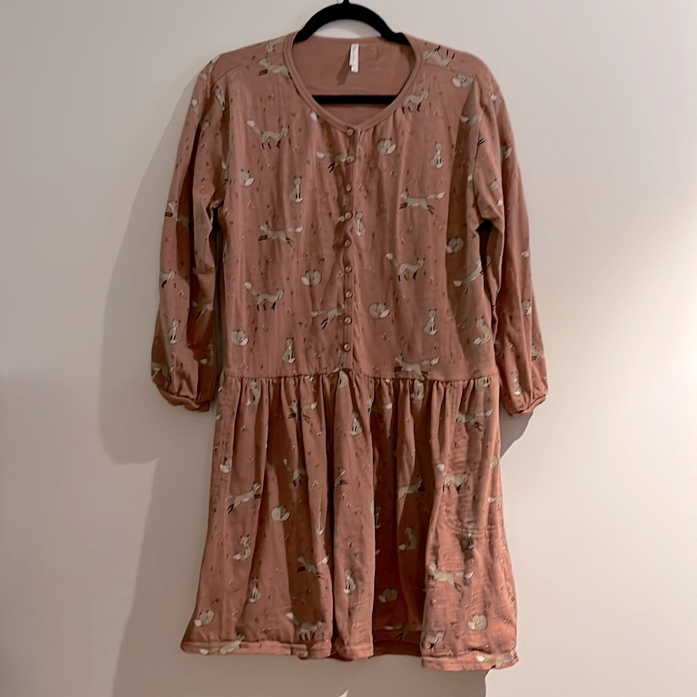 Fox print Rylee & Cru mini dress